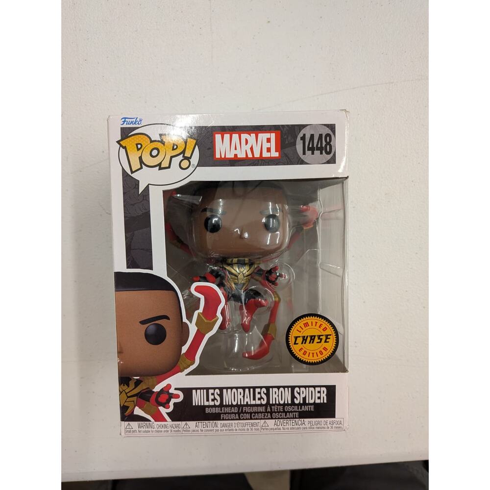 Funko Pop! Marvel Miles Morales Iron Spider #1448 Chase Limted Edtion Bobblehead